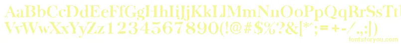 Шрифт BaskervilleantiqueBold – жёлтые шрифты