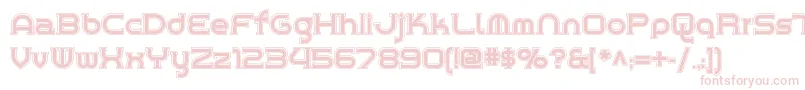 Chromeyellowinlinenf Font – Pink Fonts on White Background