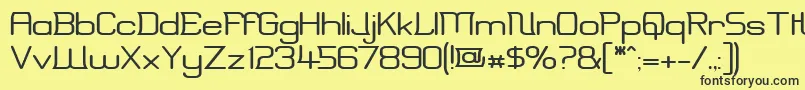 Erinw Font – Black Fonts on Yellow Background