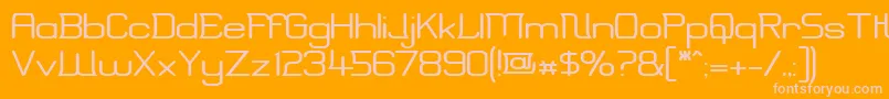 Erinw Font – Pink Fonts on Orange Background