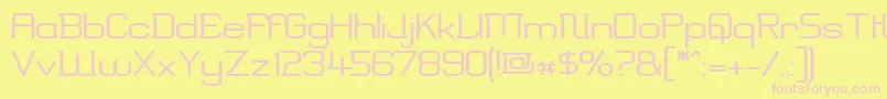 Erinw Font – Pink Fonts on Yellow Background