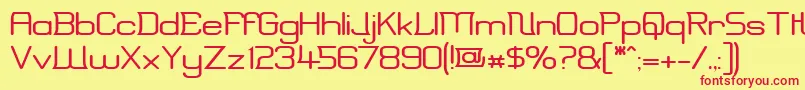 Erinw Font – Red Fonts on Yellow Background