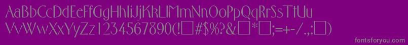 More about FlorentineRegular Font FlorentineRegular Font – Gray Fonts on Purple Background