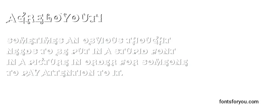 Обзор шрифта Agreloyout1 (108531)