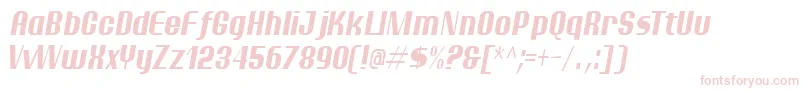 PtarmiganCondensedItalic Font – Pink Fonts on White Background