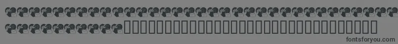 KrForYou Font – Black Fonts on Gray Background