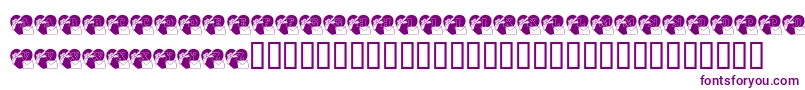 KrForYou Font – Purple Fonts on White Background