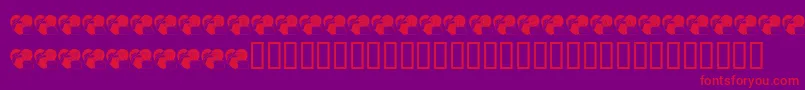 KrForYou Font – Red Fonts on Purple Background