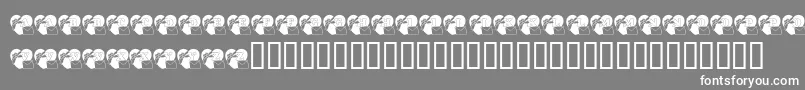 フォントKrForYou – 灰色の背景に白い文字