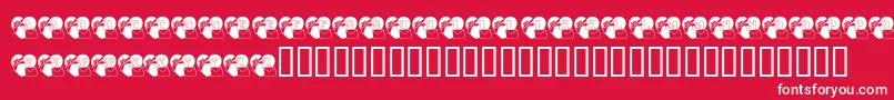 KrForYou Font – White Fonts on Red Background