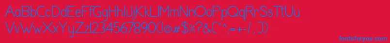 Подробнее о шрифте ShaunaRegular Шрифт ShaunaRegular – синие шрифты на красном фоне