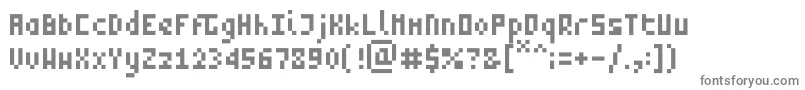 ZeptoRegular-Schriftart – Graue Schriften auf weißem Hintergrund