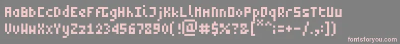 ZeptoRegular Font – Pink Fonts on Gray Background