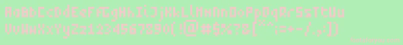 ZeptoRegular Font – Pink Fonts on Green Background
