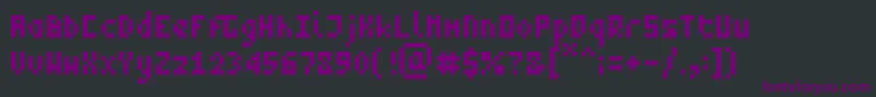 ZeptoRegular Font – Purple Fonts on Black Background