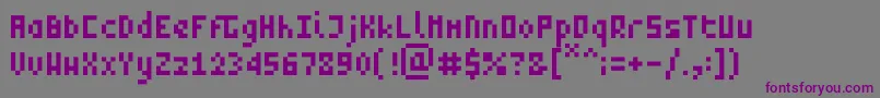 ZeptoRegular-Schriftart – Violette Schriften auf grauem Hintergrund