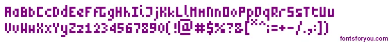 ZeptoRegular Font – Purple Fonts on White Background
