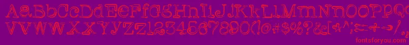 Griffin Font – Red Fonts on Purple Background