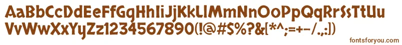 SkranjiRegular Font – Brown Fonts on White Background