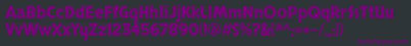 SkranjiRegular Font – Purple Fonts on Black Background