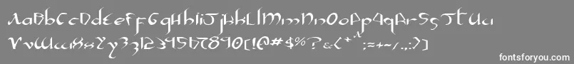 Weitere Informationen zur Xaphan2e-Schriftart Xaphan2e-Schriftart – Weiße Schriften auf grauem Hintergrund