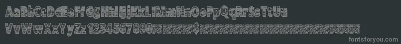 Zerohype Font – Gray Fonts on Black Background