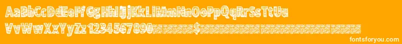 Zerohype Font – White Fonts on Orange Background