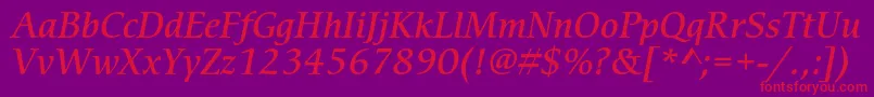 Lisätietoja CerigostdMediumitalic-fontista CerigostdMediumitalic-fontti – punaiset fontit violetilla taustalla