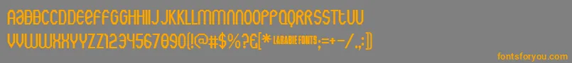 Rothwellarmy Font – Orange Fonts on Gray Background