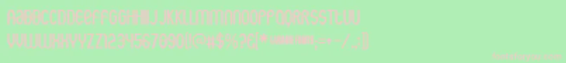 Rothwellarmy Font – Pink Fonts on Green Background