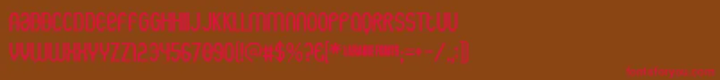 Rothwellarmy Font – Red Fonts on Brown Background