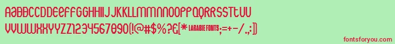 Rothwellarmy Font – Red Fonts on Green Background