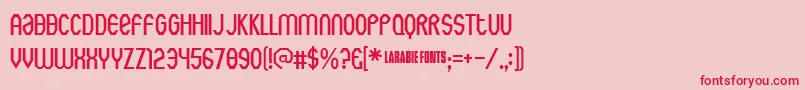 Rothwellarmy Font – Red Fonts on Pink Background
