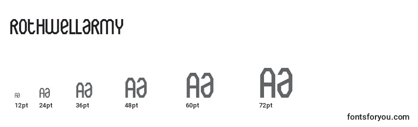 Rothwellarmy Font Sizes