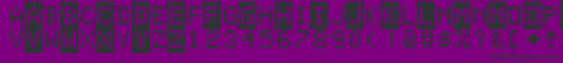 ColorBasic Font – Black Fonts on Purple Background