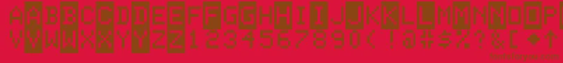 Lisätietoja ColorBasic-fontista ColorBasic-fontti – ruskeat fontit punaisella taustalla