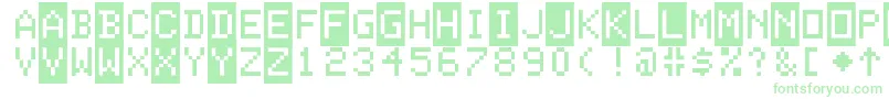 ColorBasic Font – Green Fonts on White Background
