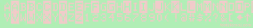 ColorBasic Font – Pink Fonts on Green Background