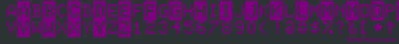 ColorBasic Font – Purple Fonts on Black Background
