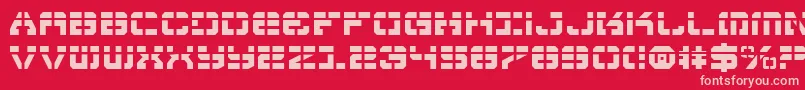 Vyperl Font – Pink Fonts on Red Background