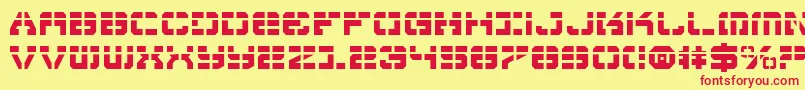 Vyperl Font – Red Fonts on Yellow Background