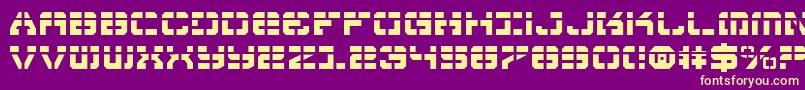 Vyperl Font – Yellow Fonts on Purple Background