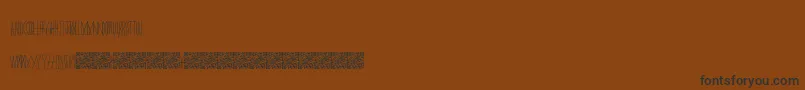 Masquerade Font – Black Fonts on Brown Background