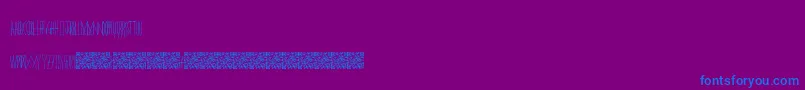 Masquerade Font – Blue Fonts on Purple Background