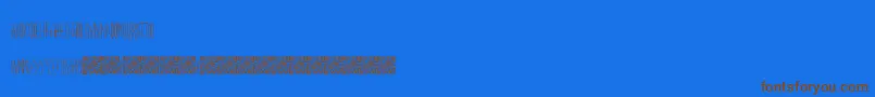 Masquerade Font – Brown Fonts on Blue Background
