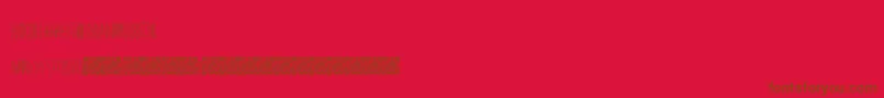 Masquerade Font – Brown Fonts on Red Background