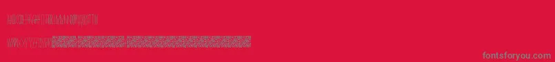 Masquerade Font – Gray Fonts on Red Background