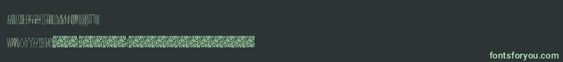 Masquerade Font – Green Fonts on Black Background