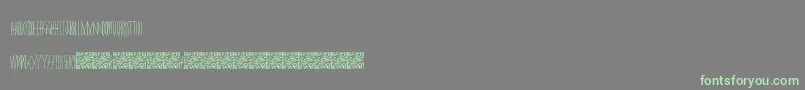Masquerade Font – Green Fonts on Gray Background