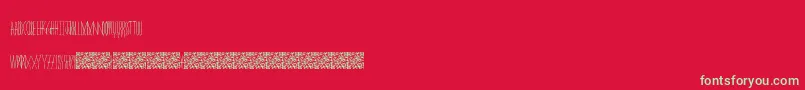 Masquerade Font – Green Fonts on Red Background